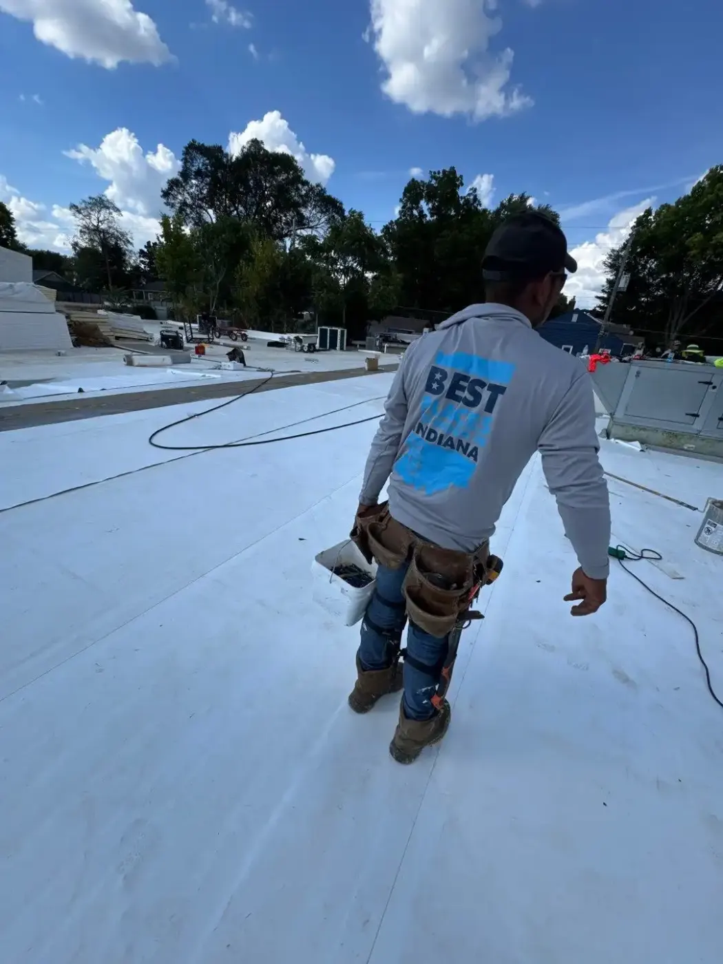Manufacturer-certified roof installation in AmeriPlex Whitestown