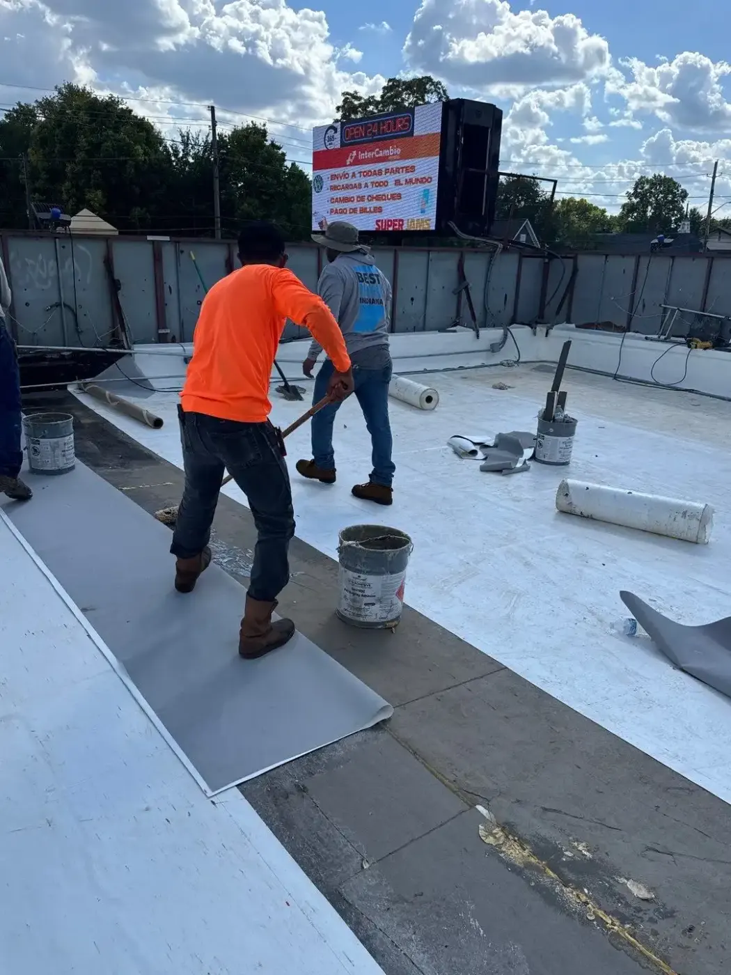 Membrane repair completed in AmeriPlex Whitestown