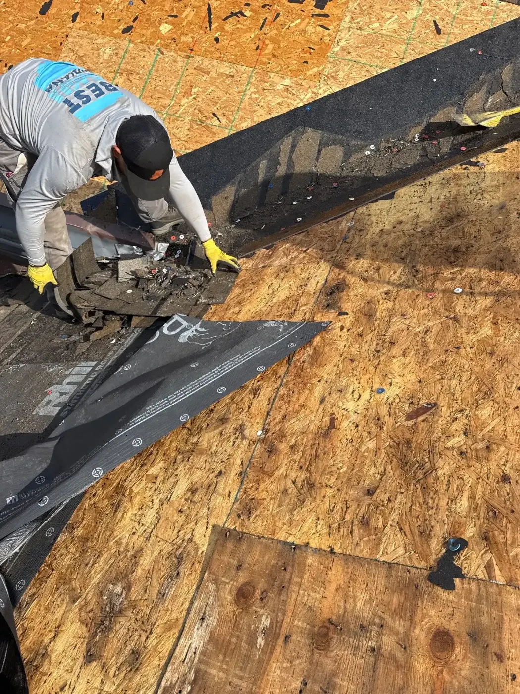Flashing and seam work in AmeriPlex Whitestown